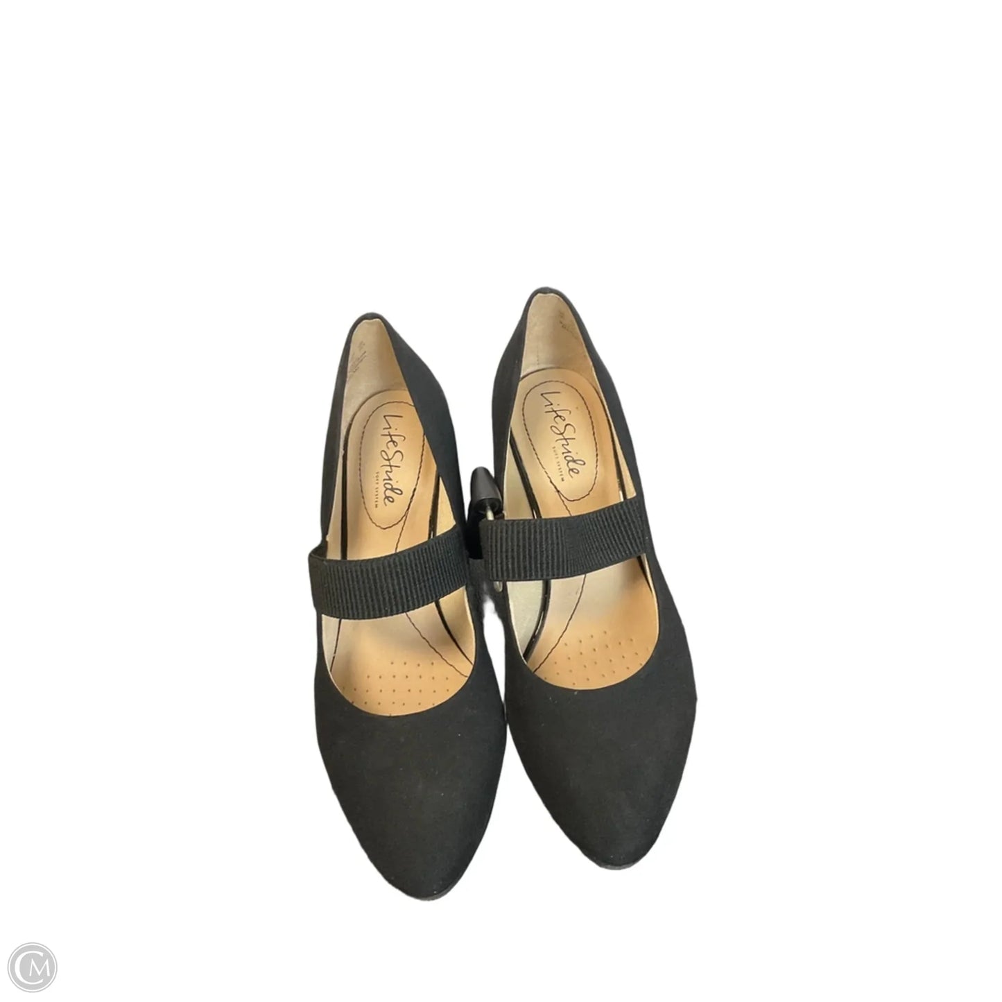 Shoes Heels Wedge By Life Stride In Black, Size: 7