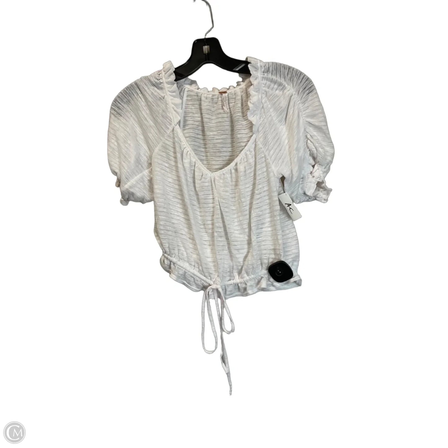 Top Short Sleeve By Free People In White, Size: Xs