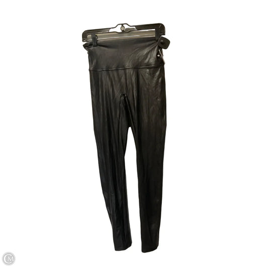 Athletic Leggings By Spanx In Black, Size: L
