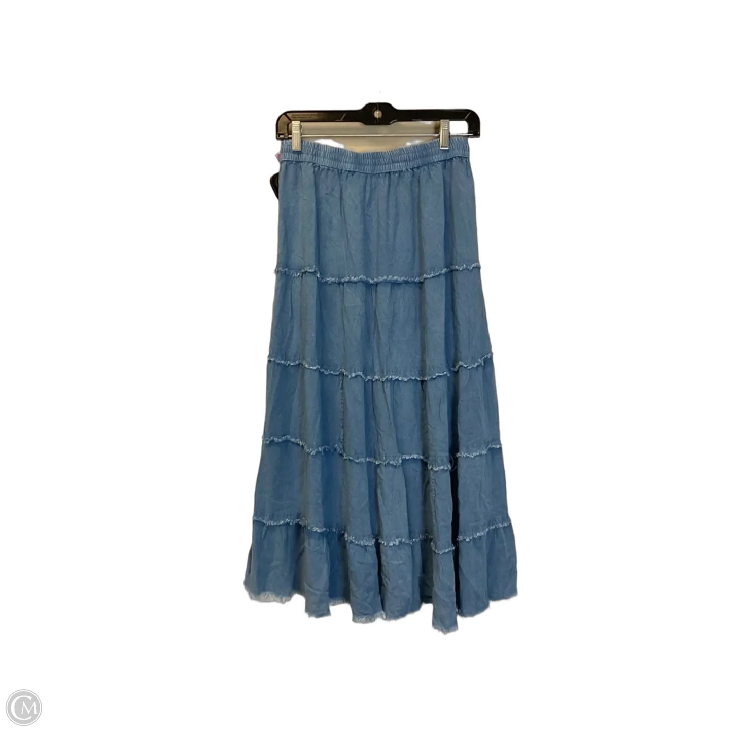Skirt Maxi By Cato In Blue Denim, Size: Xs