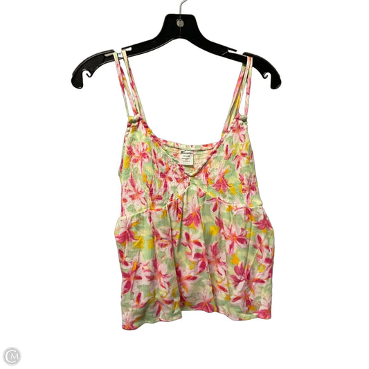 Top Sleeveless By No Barriers In Floral Print, Size: Xl