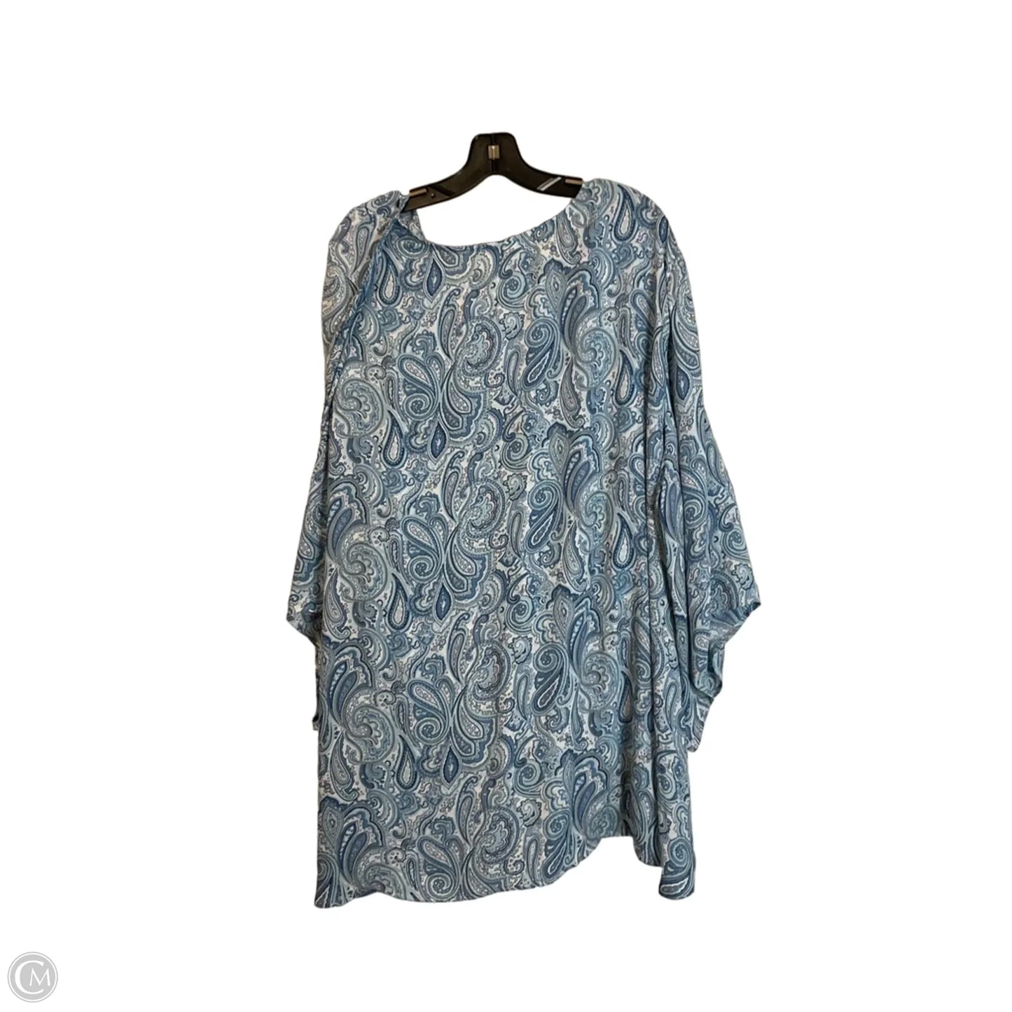 Top Long Sleeve By Catherines In Blue, Size: 4x