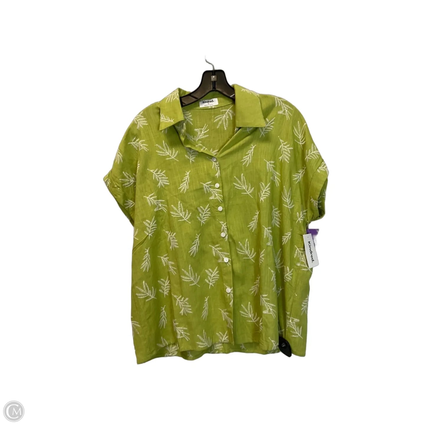 Top Short Sleeve By Clothes Mentor In Green, Size: Xl