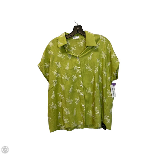 Top Short Sleeve By Clothes Mentor In Green, Size: Xl