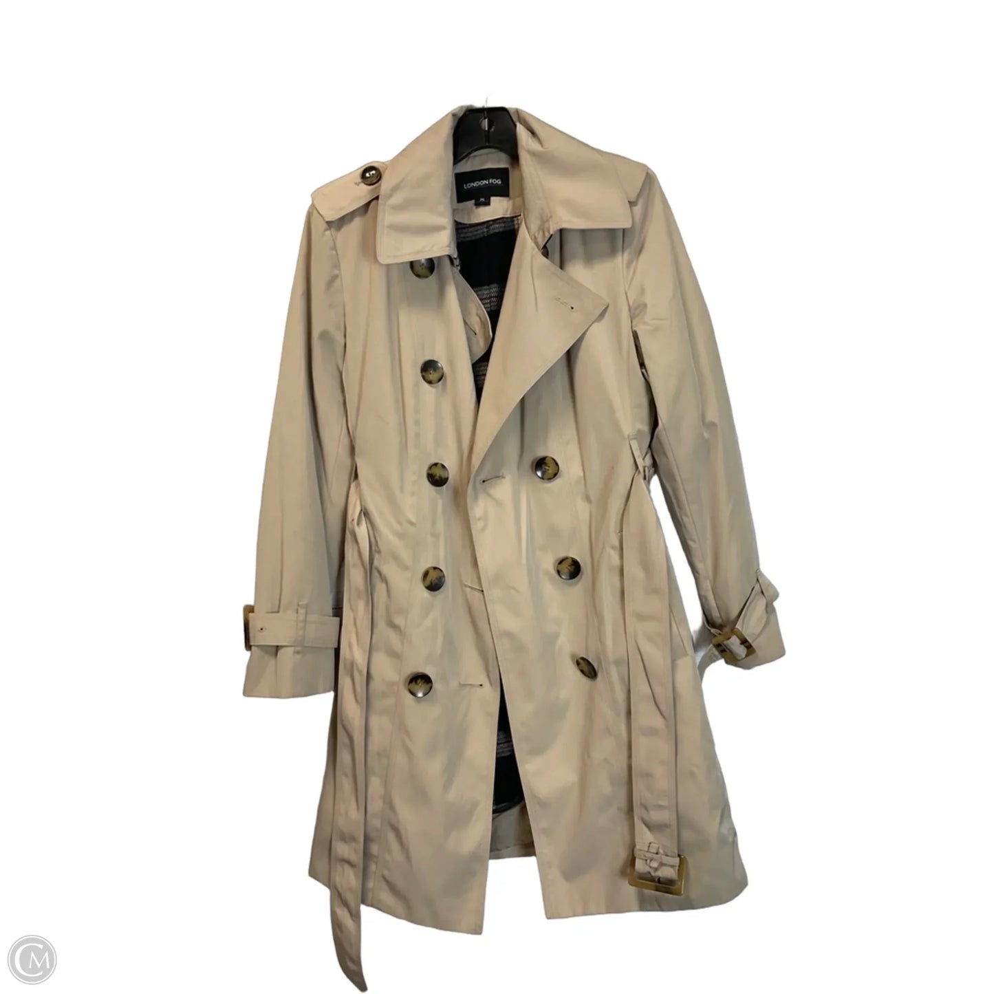 Coat Trench Coat By London Fog In Beige, Size: Lp