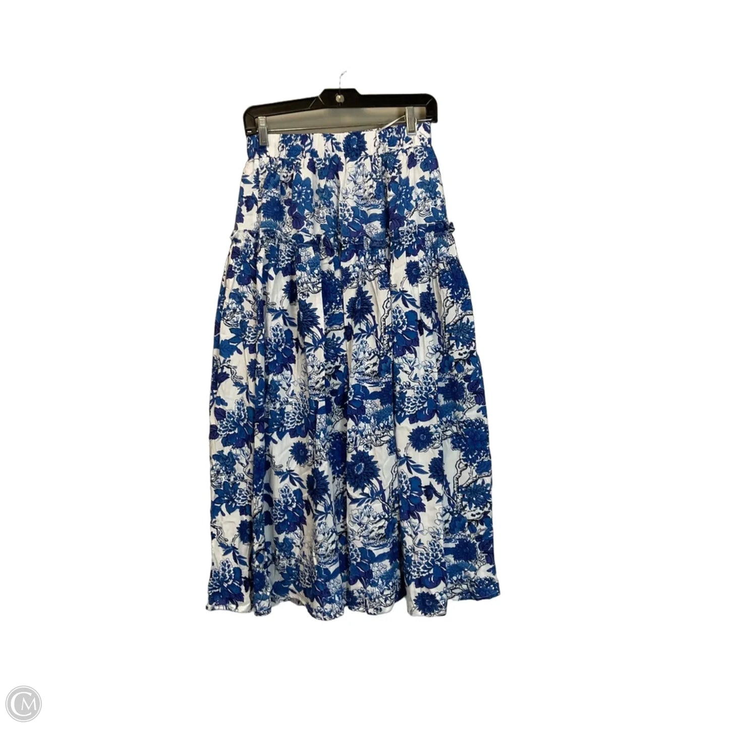Skirt Maxi By Cma In Blue & White, Size: S