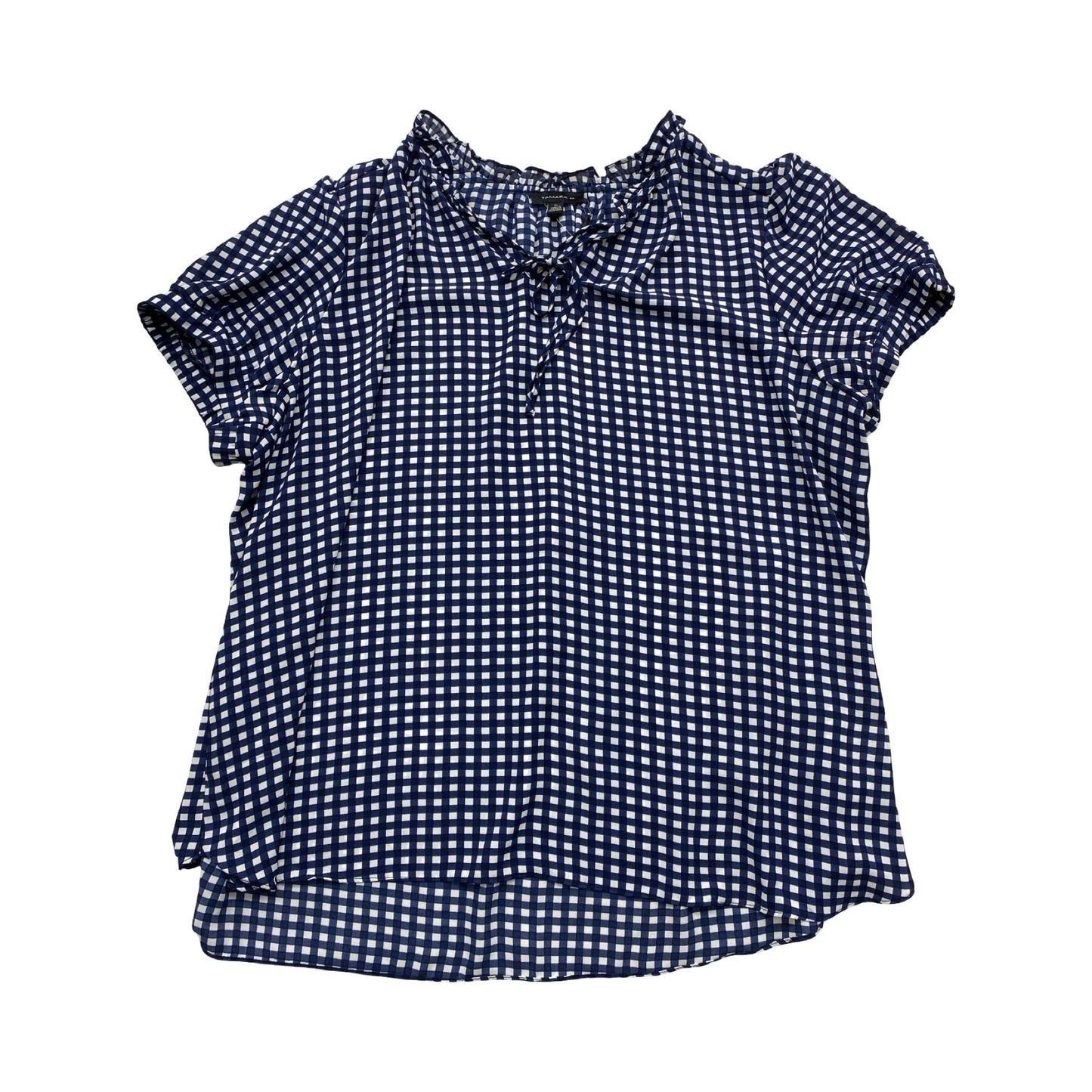 Top Ss By Tamara H In Checkered Pattern, Size:2X