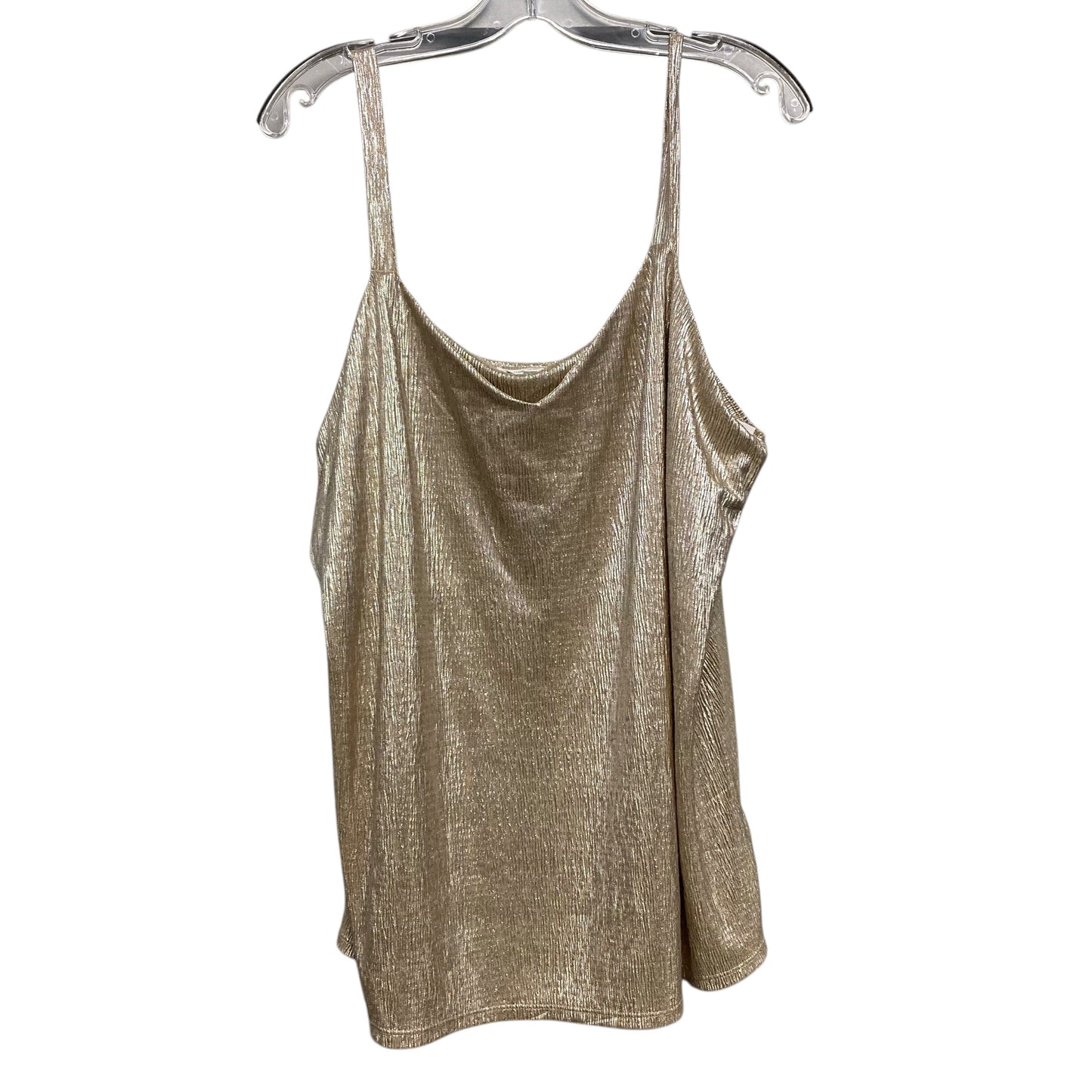Top Sleeveless By Maurices In Gold, Size:1X