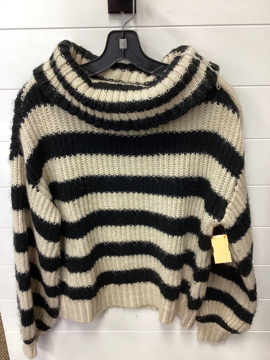 Sweater By Design History In Black & Cream, Size:S