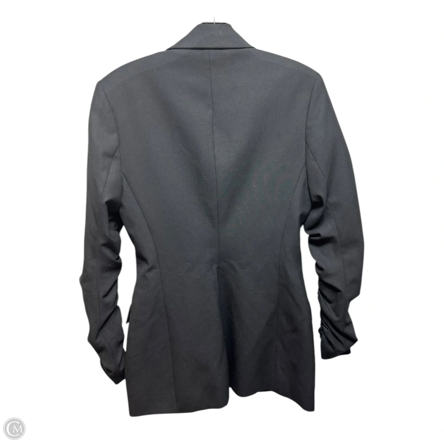 Ruched Sleeve Blazer By Zara In Black, Size: S