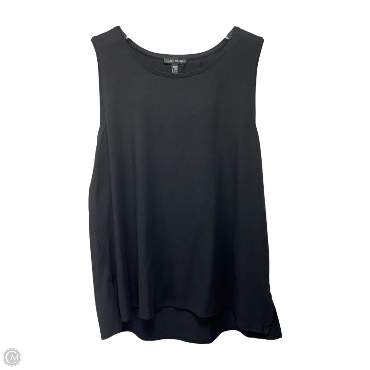Top Sleeveless By Eileen Fisher In Black, Size: Xl