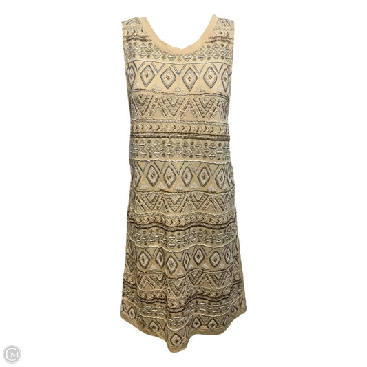 Beaded Scoop Back Dress Party Short By Free People In Gold, Size: S