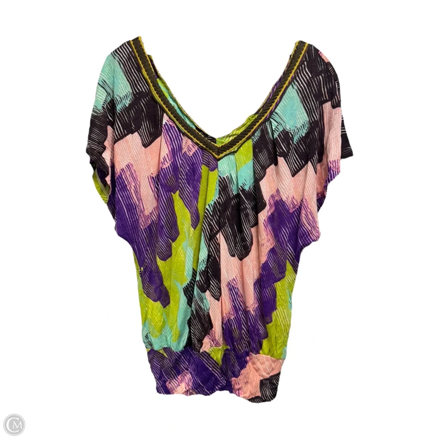 Top Short Sleeve By Free People In Multi, Size: Xs