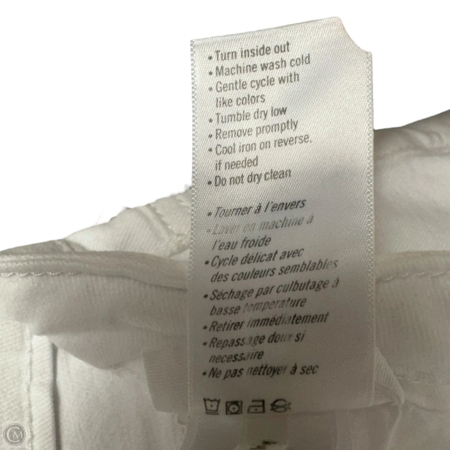 Leenah Ankle Exposed Button Fly Jeans By Paige In Crisp White Denim, Size: 8 (29)