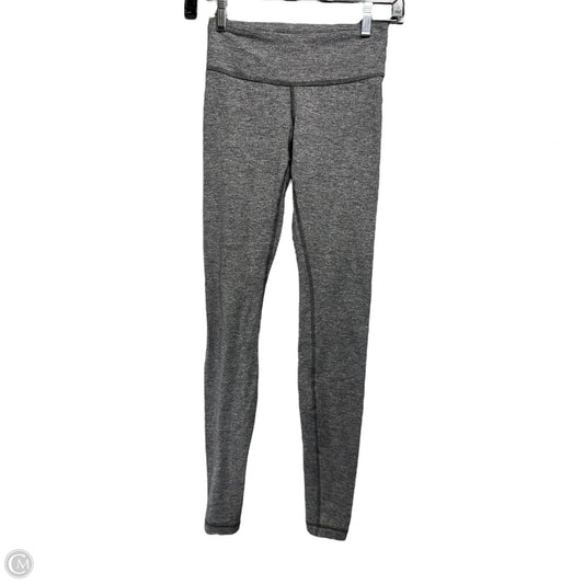 Wunder Under Hi-Rise Tight By Lululemon In Heathered Black, Size: 2