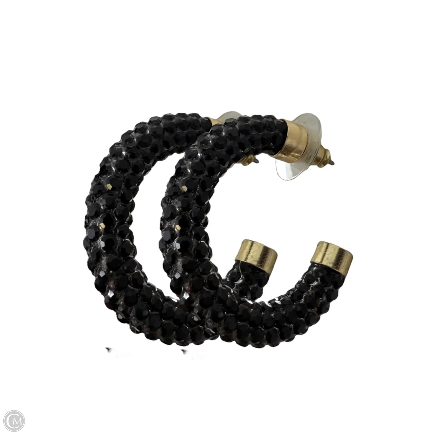 Infinity Lights Crystal Choker Necklace & Hoop Earrings Set, Size: 02 Piece Set