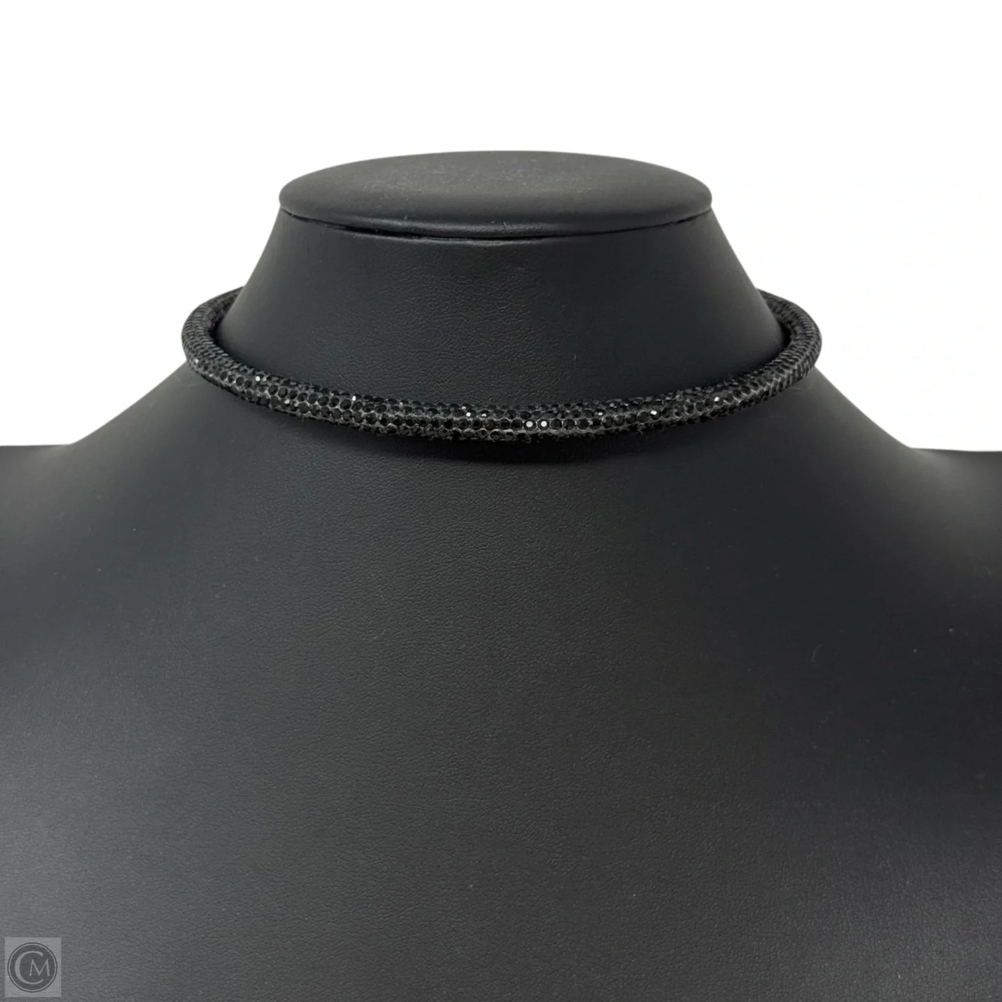 Infinity Lights Crystal Choker Necklace & Hoop Earrings Set, Size: 02 Piece Set