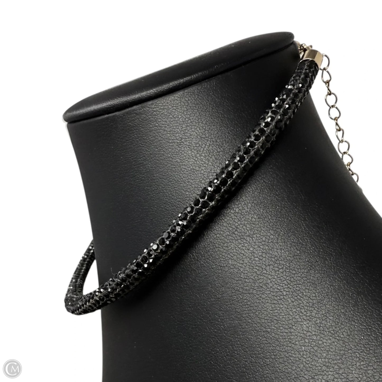 Infinity Lights Crystal Choker Necklace & Hoop Earrings Set, Size: 02 Piece Set