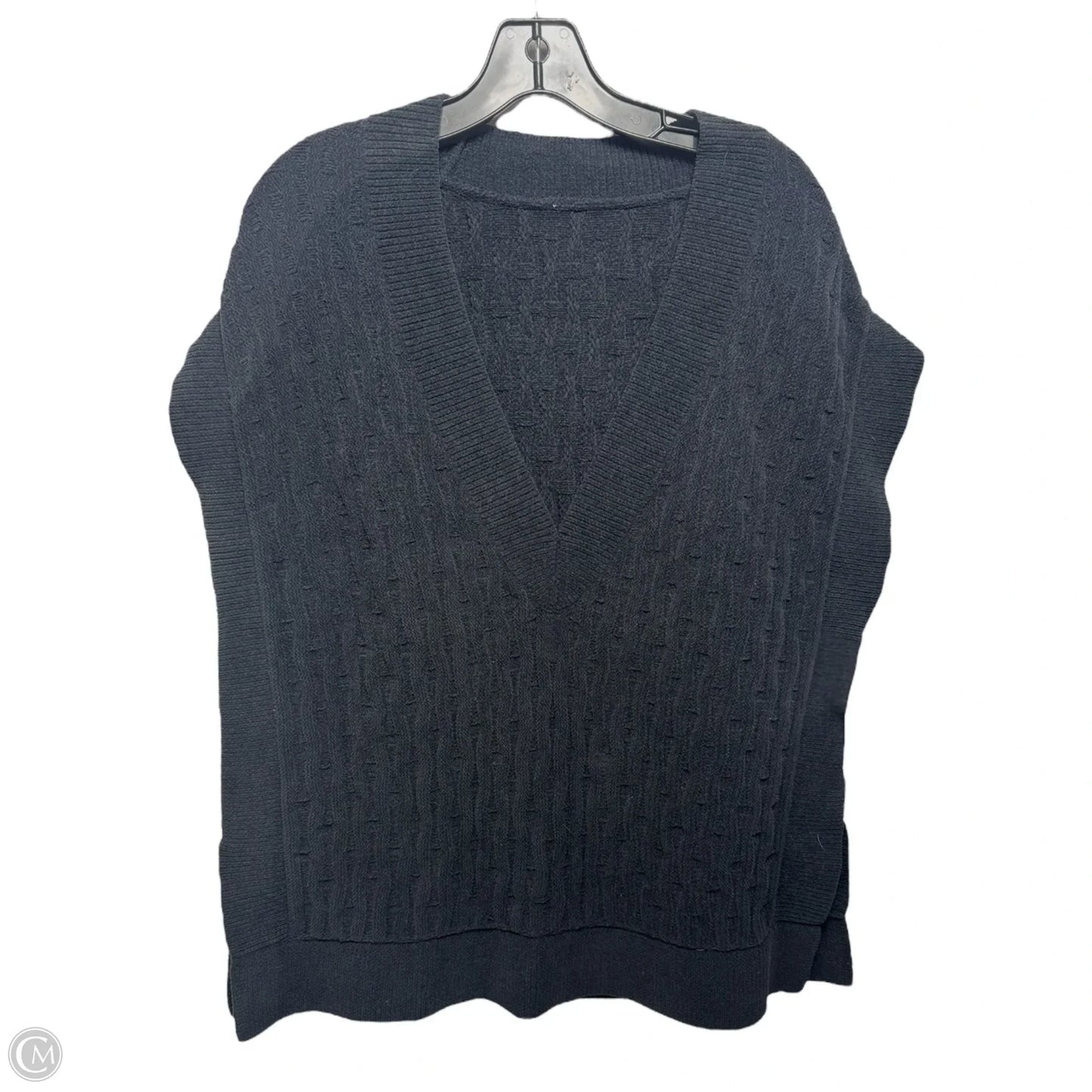 Chenille Vest Sweater By Lululemon In Black, Size: S