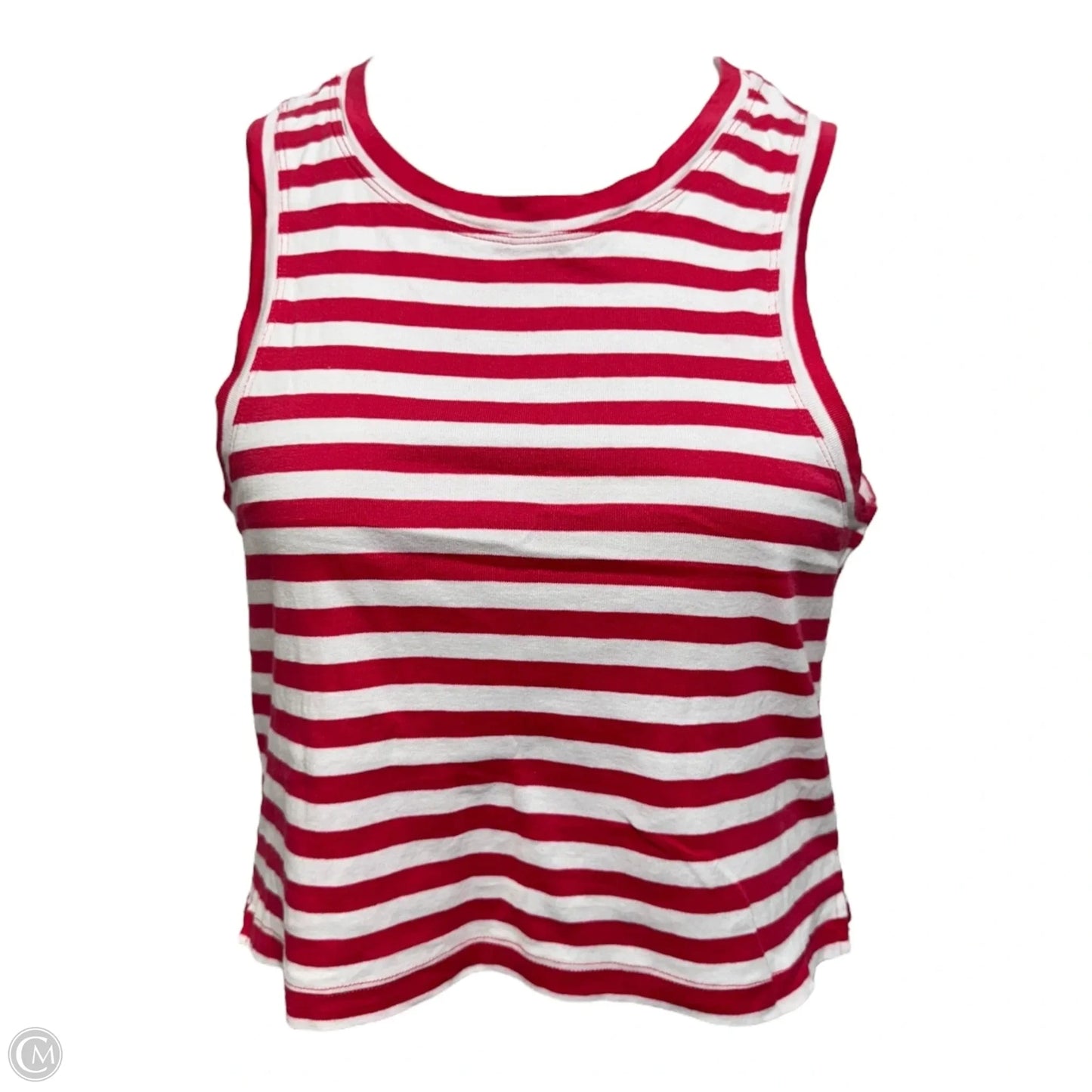 Top Sleeveless By Maeve In Striped Pattern, Size: M