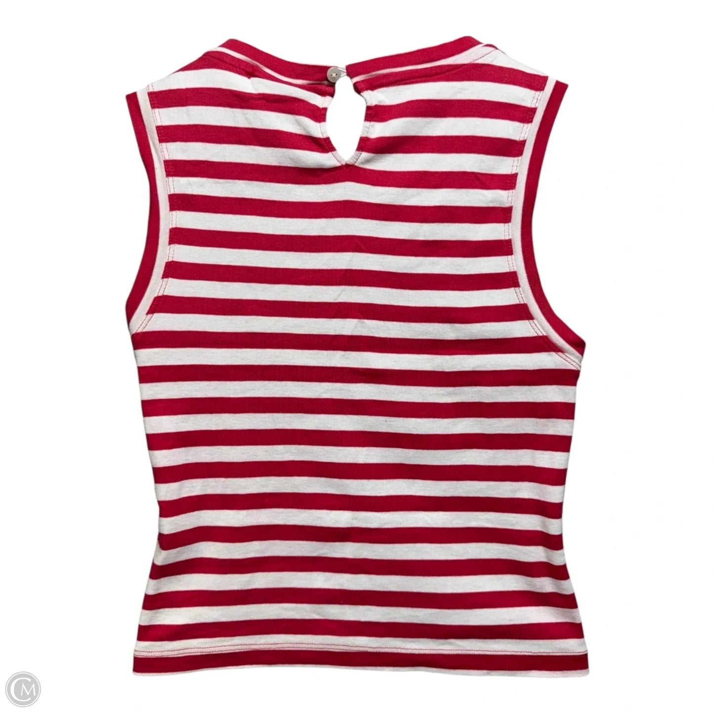 Top Sleeveless By Maeve In Striped Pattern, Size: M