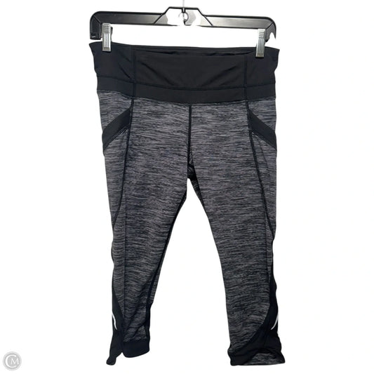 Run: Chase Me Crop Leggings By Lululemon In Wee Are From Space Black Combo / Black, Size: 8