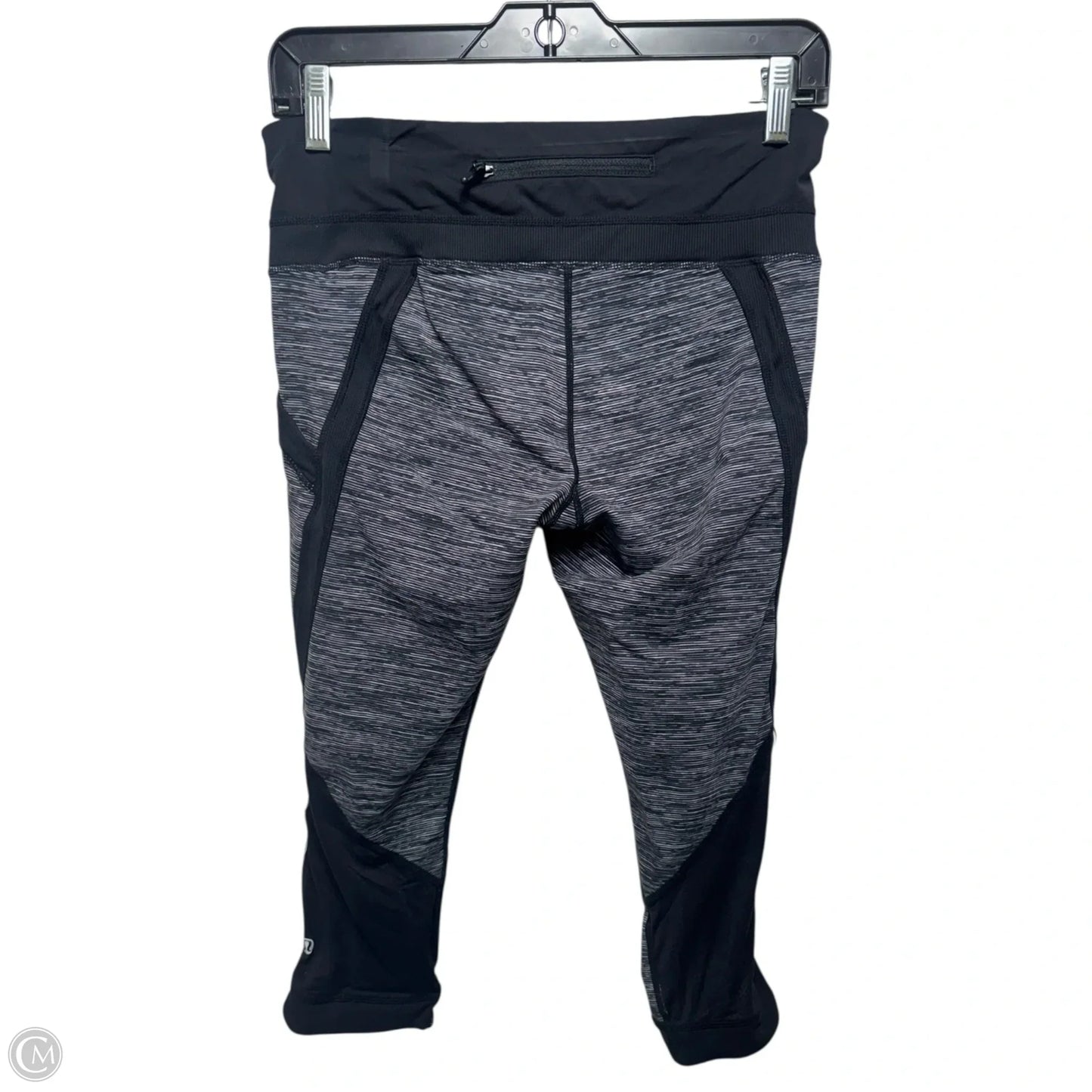 Run: Chase Me Crop Leggings By Lululemon In Wee Are From Space Black Combo / Black, Size: 8