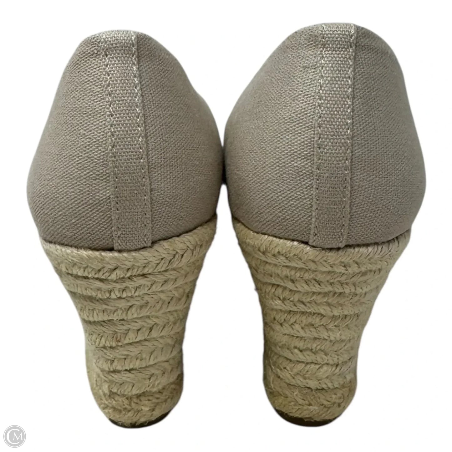 Canvas Espadrille Wedges By J. Crew In Tan, Size: 9