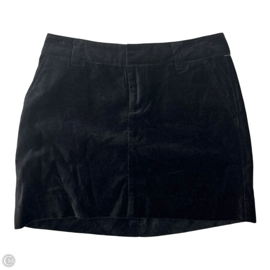Velvet Skirt Mini & Short By Gap In Black, Size: 0
