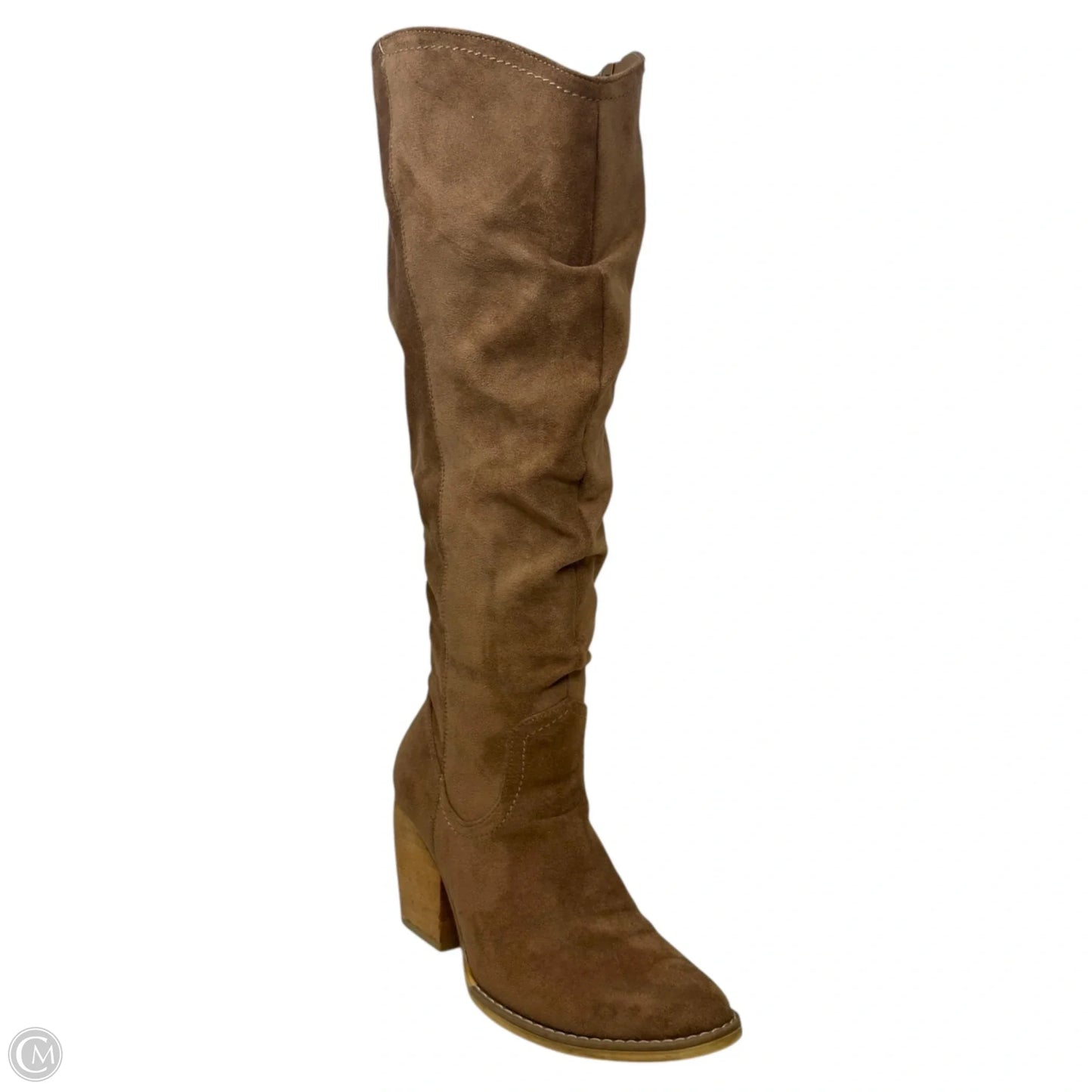 Penny Wide Slouchy Tall Boots By Very G In Tan, Size: 8.5