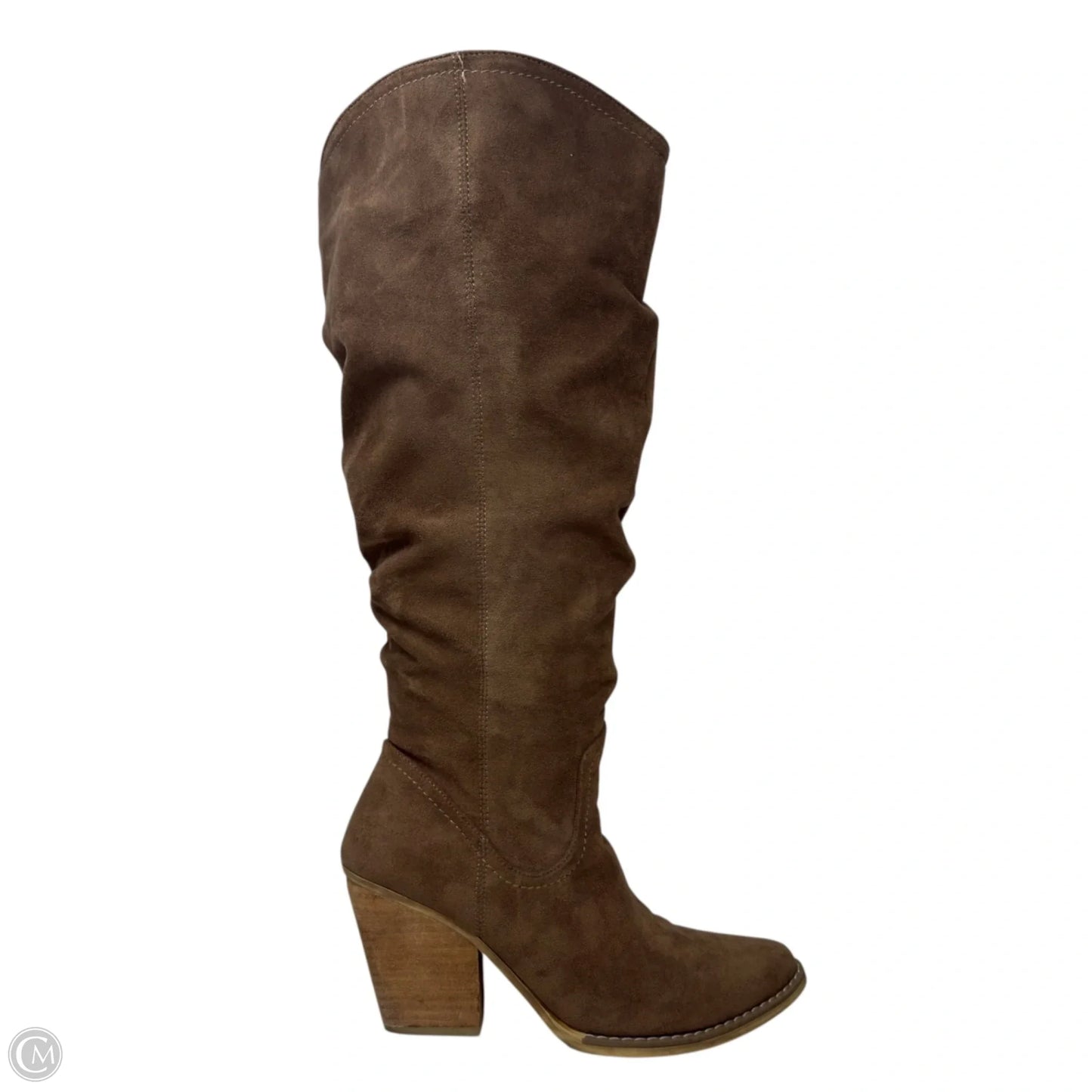 Penny Wide Slouchy Tall Boots By Very G In Tan, Size: 8.5
