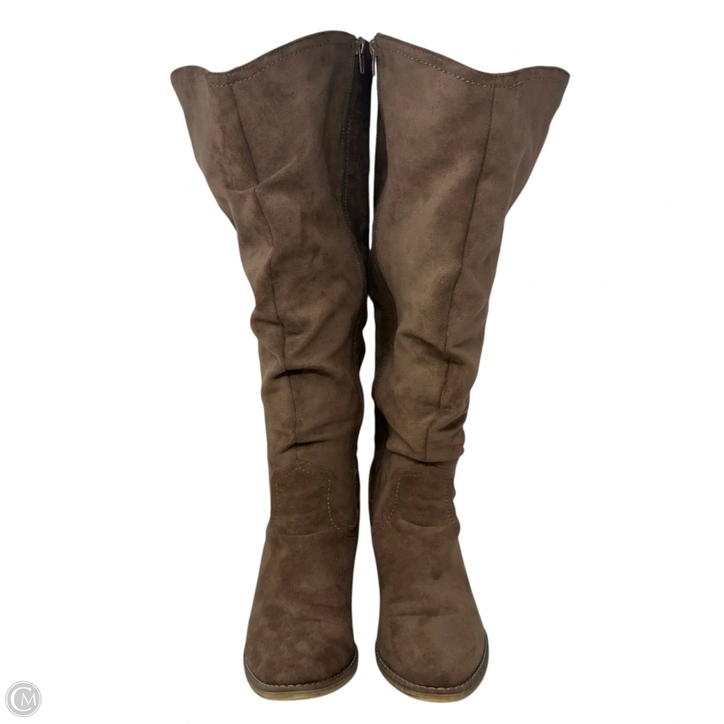 Penny Wide Slouchy Tall Boots By Very G In Tan, Size: 8.5