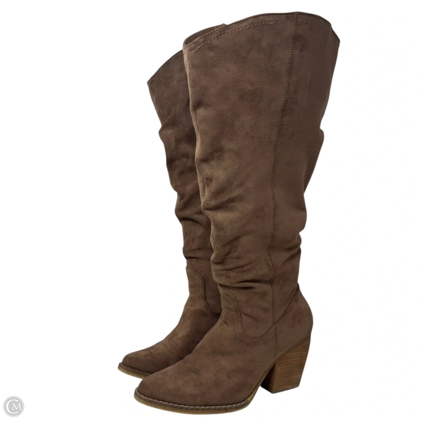 Penny Wide Slouchy Tall Boots By Very G In Tan, Size: 8.5