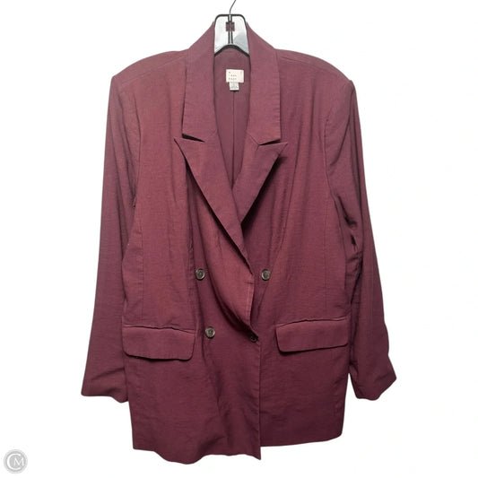 Blazer By A New Day In Maroon, Size: L