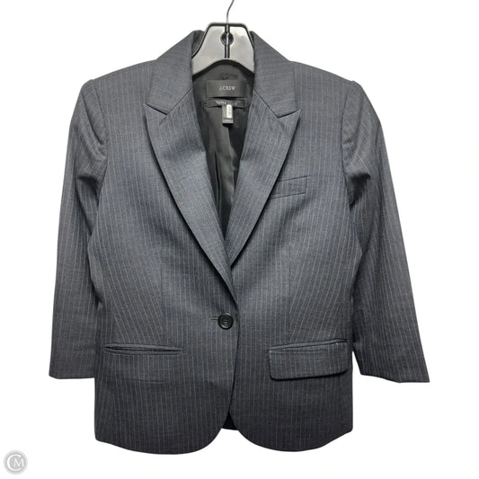 Pinstripe Blazer By J. Crew In Striped Pattern, Size: 0