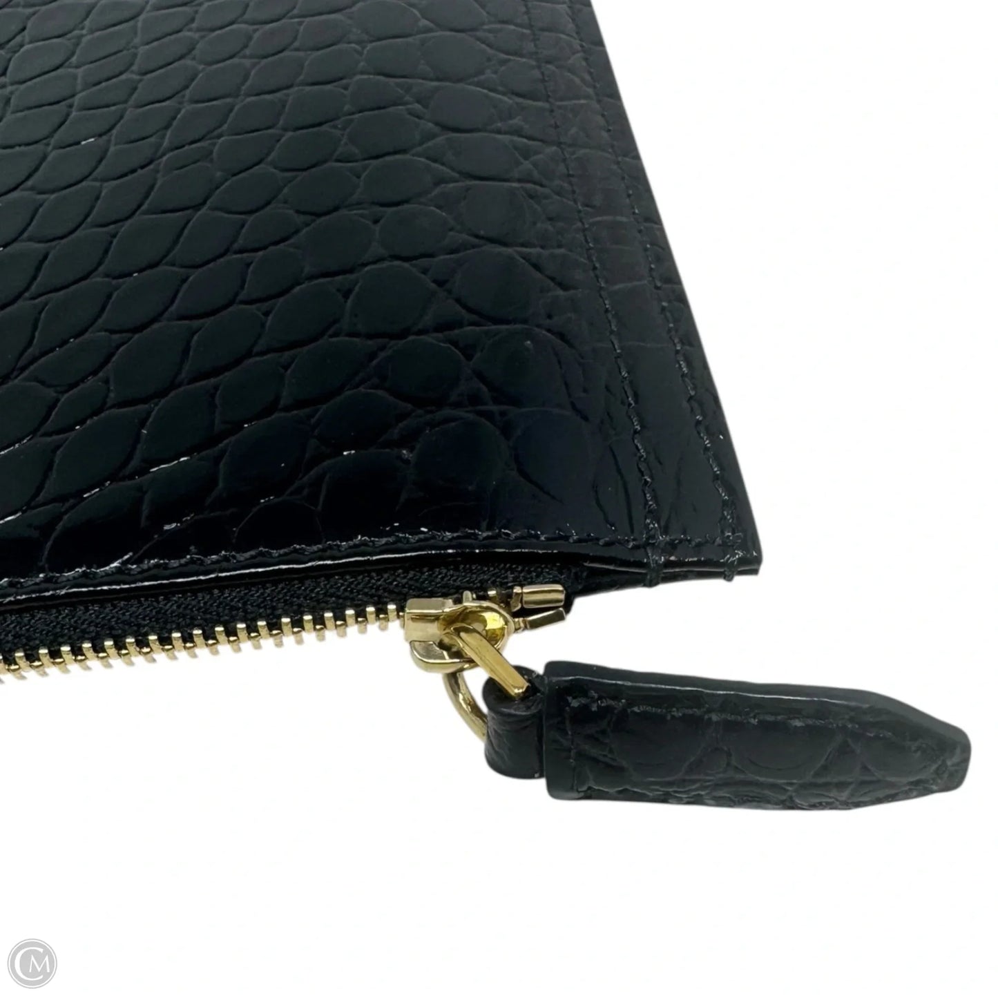 Antigona Patent Croc Embossed Clutch Luxury Designer By Givenchy, Size: Large