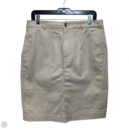 Chino Midi Skirt By J. Crew In Tan, Size: 12