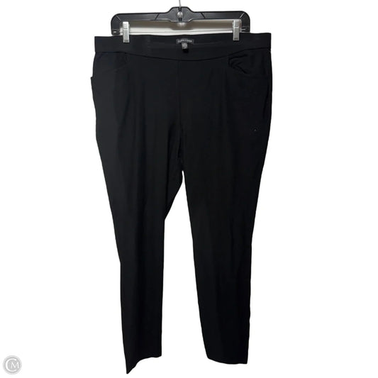 Ankle Zip Pants Dress By Eileen Fisher In Black, Size: L