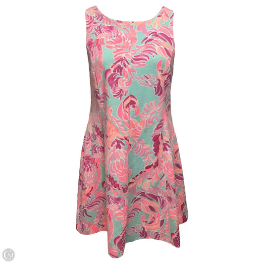 Cove Dress Designer By Lilly Pulitzer In Poolside Blue Lovebirds Print, Size: XL