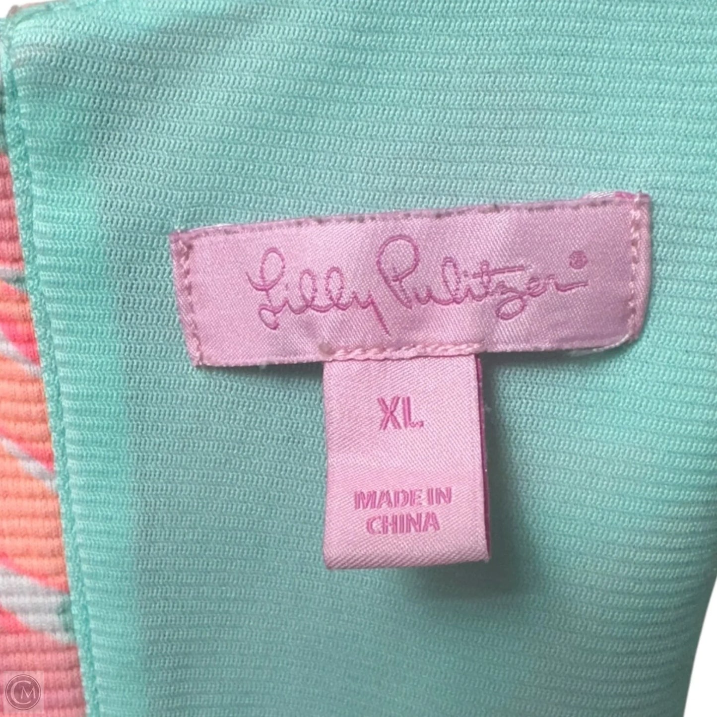 Cove Dress Designer By Lilly Pulitzer In Poolside Blue Lovebirds Print, Size: XL