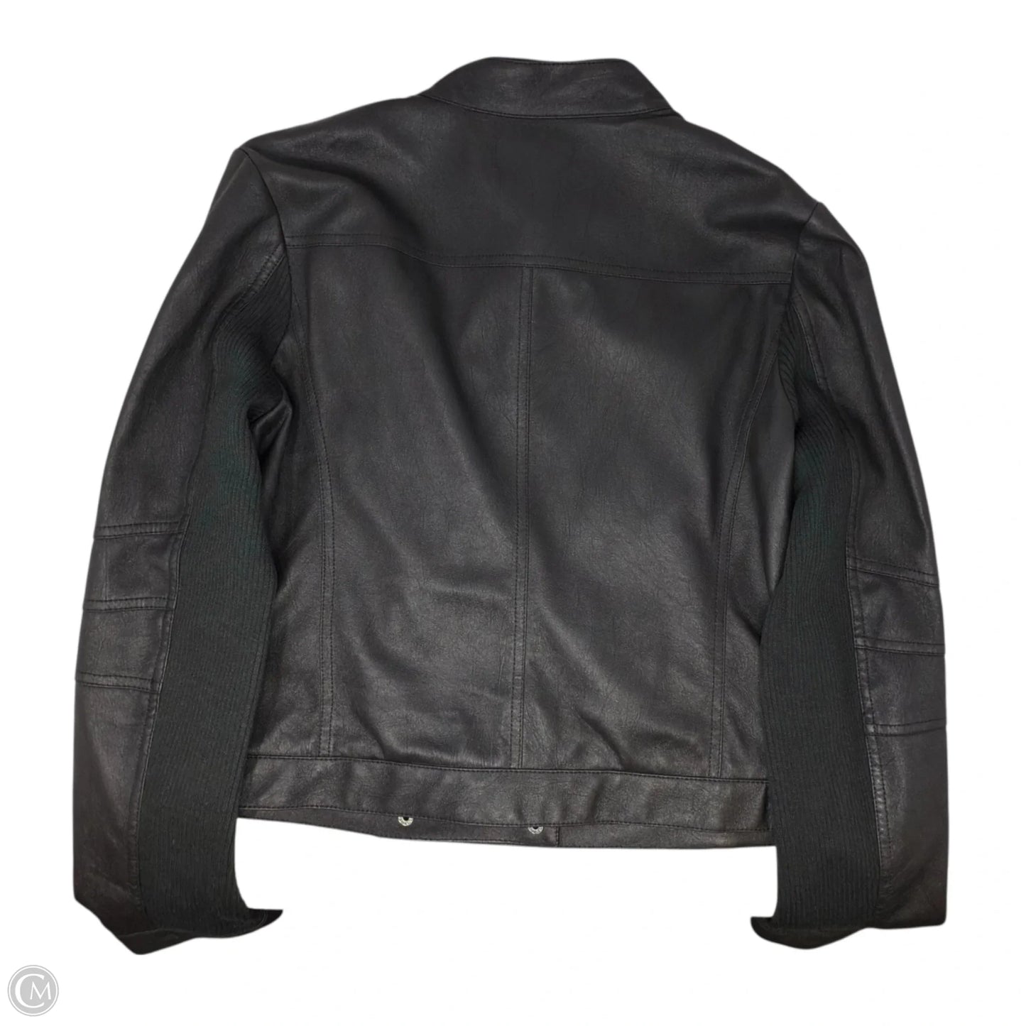 Vegan Leather Jacket By Simply Vera In Black, Size: Xl