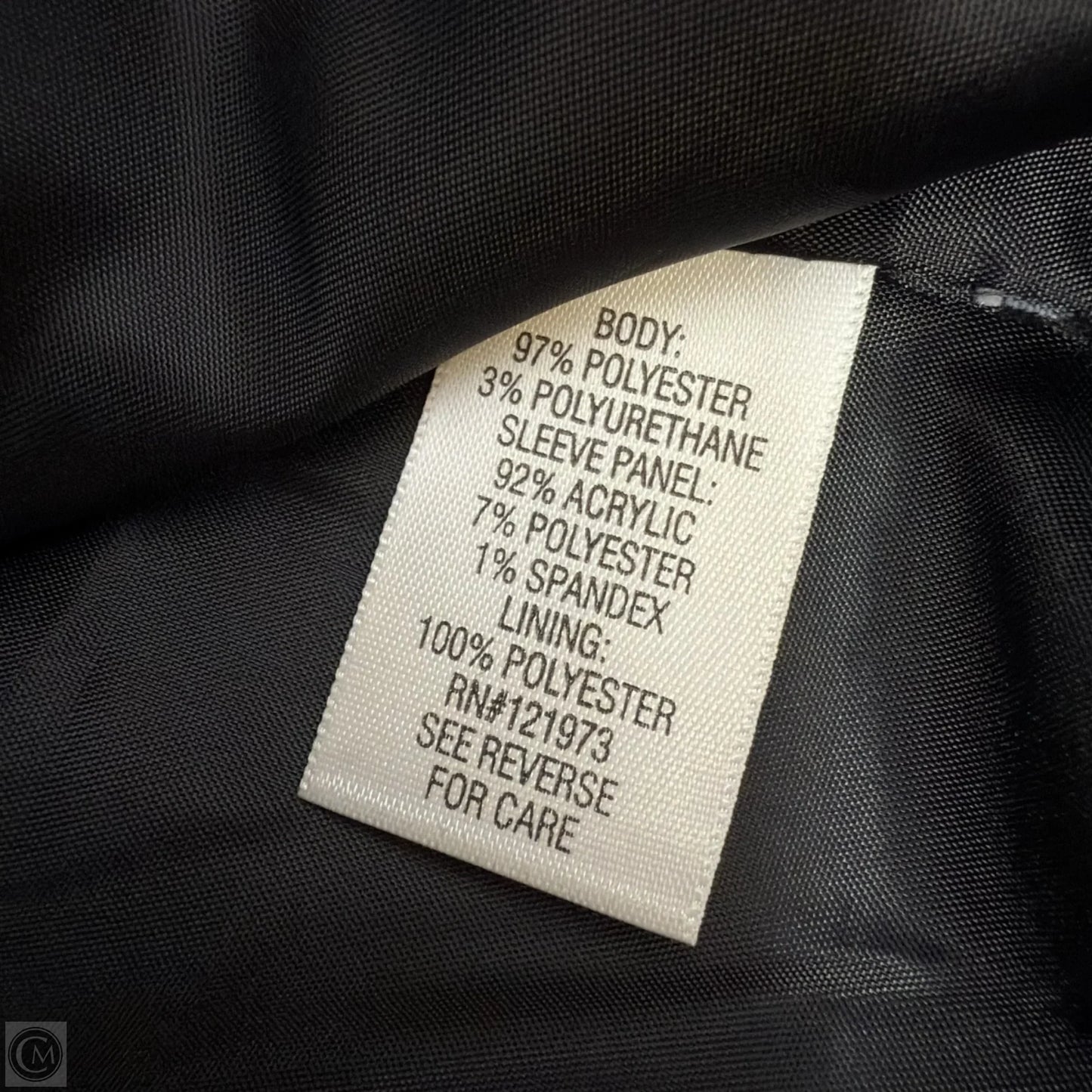 Vegan Leather Jacket By Simply Vera In Black, Size: Xl