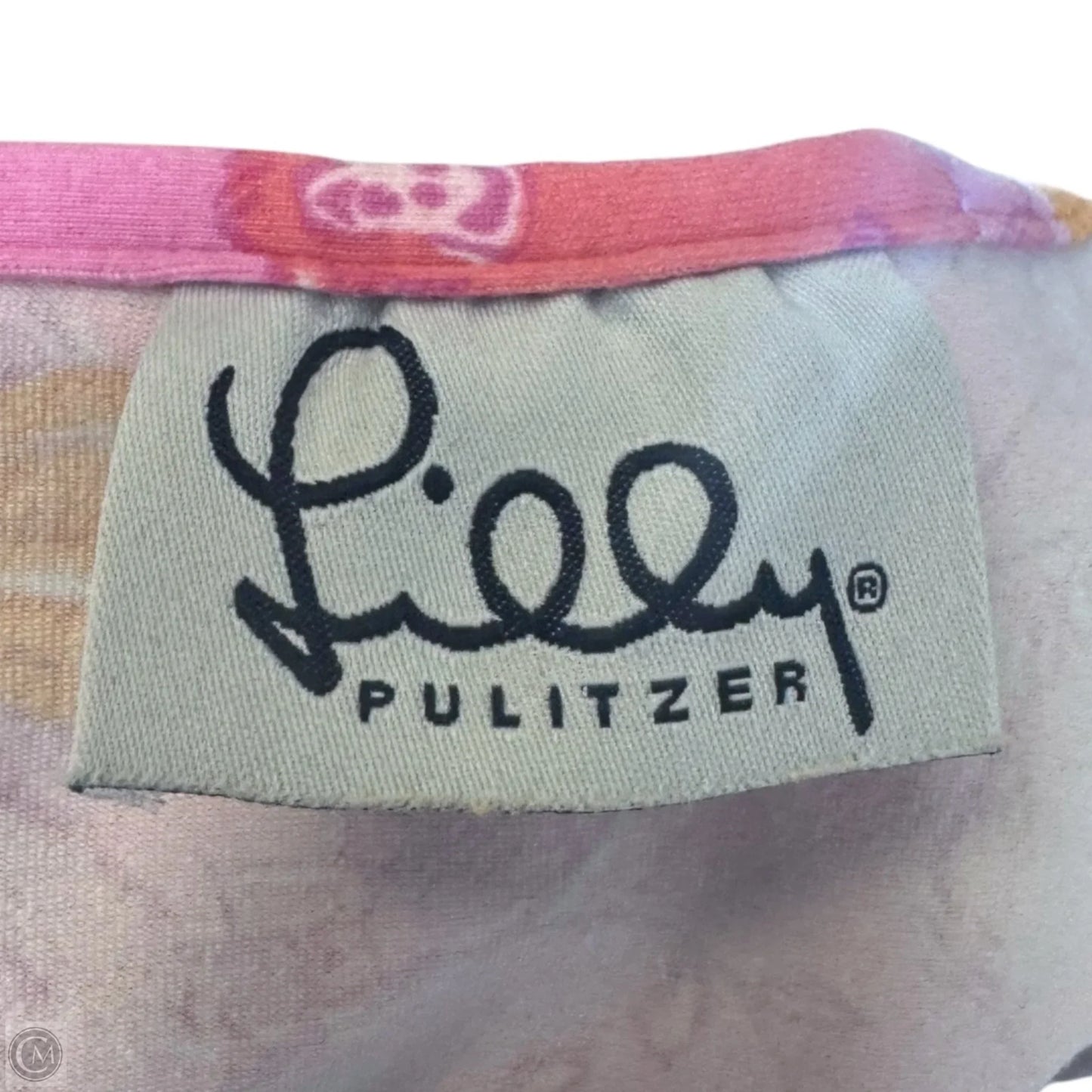 Vintage Shift Dress Designer By Lilly Pulitzer In Monkeys Lanterns Print, Size: L