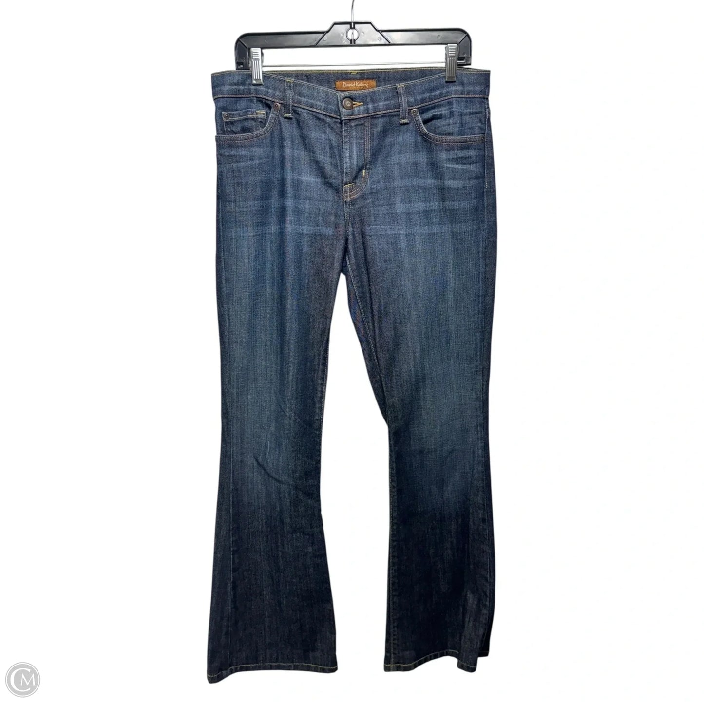 Jeans Flared By David Kahn In Blue Denim, Size: 10