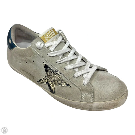 Superstar Private Edition Snakeskin Sneakers Shoes Luxury Designer By Golden Goose In White, Size: 7.5 (IT 38)