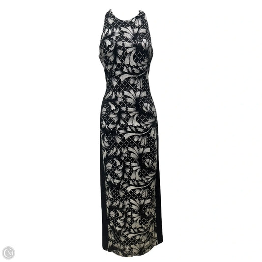 Veronica Embroidered Sequin Dress By Badgley Mischka In Floral Print, Size: 2