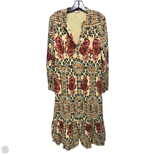 Dress Casual Midi By A Loves A In Floral Print, Size: Xl