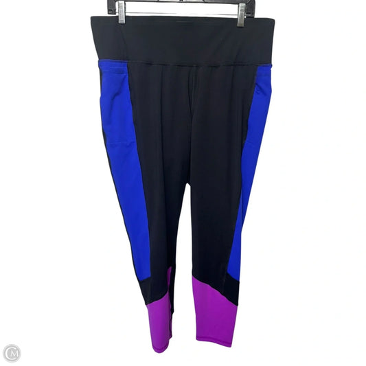 Athletic Leggings By Livi Active In Multi-colored, Size: Xxl