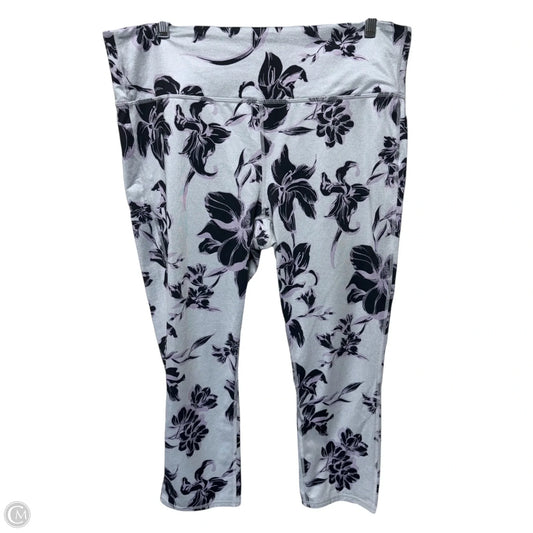 Athletic Leggings Capris By Athleta In Floral Print, Size: Xl