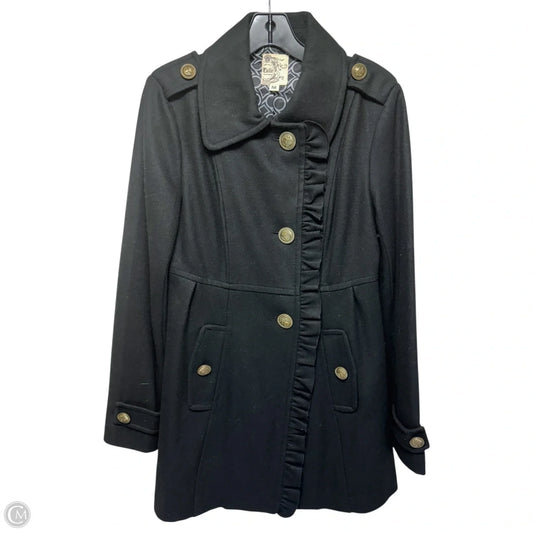 Coat Wool By Tulle In Black, Size: M
